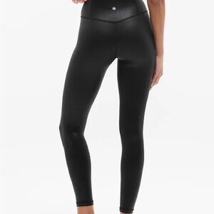 NWOT Athleta Elation High Rise Matte Foil Shine Leggings